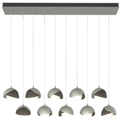 Brooklyn 10-Light Double Shade Rectangular Multi-Light Pendant