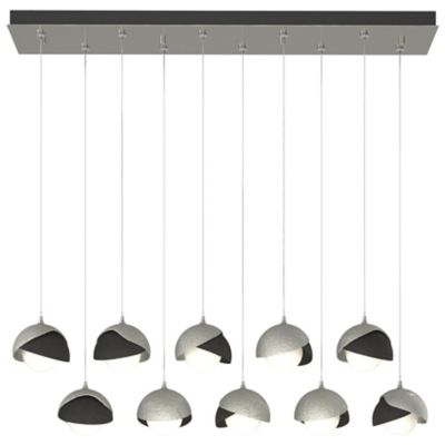 Brooklyn 10-Light Double Shade Rectangular Multi-Light Pendant