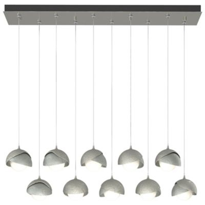 Brooklyn 10-Light Double Shade Rectangular Multi-Light Pendant