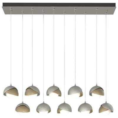 Brooklyn 10-Light Double Shade Rectangular Multi-Light Pendant