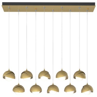 Brooklyn 10-Light Double Shade Rectangular Multi-Light Pendant