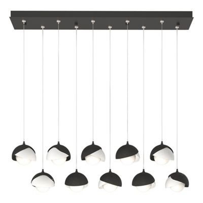 Brooklyn 10-Light Double Shade Rectangular Multi-Light Pendant