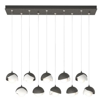 Brooklyn 10-Light Double Shade Rectangular Multi-Light Pendant