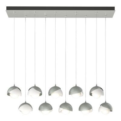 Brooklyn 10-Light Double Shade Rectangular Multi-Light Pendant