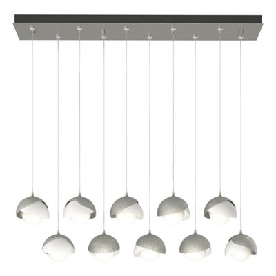 Brooklyn 10-Light Double Shade Rectangular Multi-Light Pendant