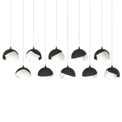 Brooklyn 10-Light Double Shade Rectangular Multi-Light Pendant