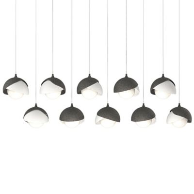Brooklyn 10-Light Double Shade Rectangular Multi-Light Pendant