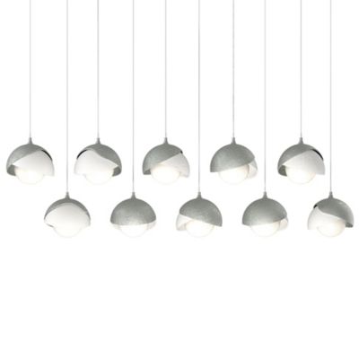 Brooklyn 10-Light Double Shade Rectangular Multi-Light Pendant