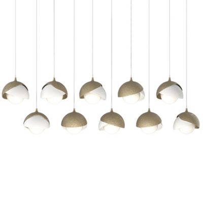 Brooklyn 10-Light Double Shade Rectangular Multi-Light Pendant