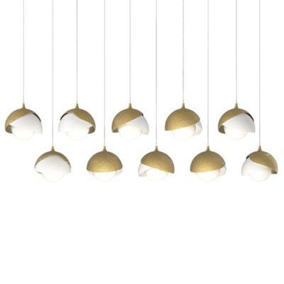 Brooklyn 10-Light Double Shade Rectangular Multi-Light Pendant