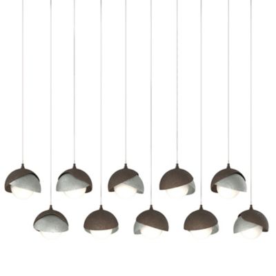 Brooklyn 10-Light Double Shade Rectangular Multi-Light Pendant
