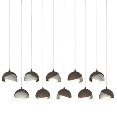 Brooklyn 10-Light Double Shade Rectangular Multi-Light Pendant
