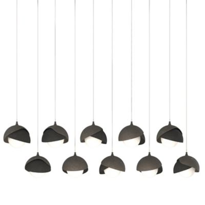 Brooklyn 10-Light Double Shade Rectangular Multi-Light Pendant