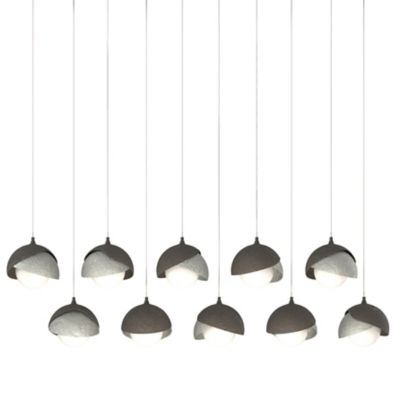 Brooklyn 10-Light Double Shade Rectangular Multi-Light Pendant