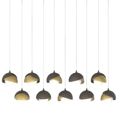 Brooklyn 10-Light Double Shade Rectangular Multi-Light Pendant