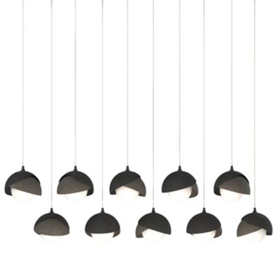 Brooklyn 10-Light Double Shade Rectangular Multi-Light Pendant