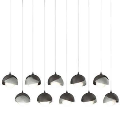 Brooklyn 10-Light Double Shade Rectangular Multi-Light Pendant