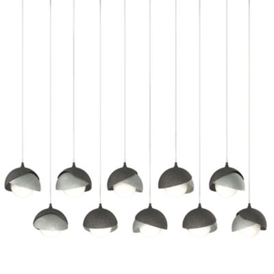 Brooklyn 10-Light Double Shade Rectangular Multi-Light Pendant