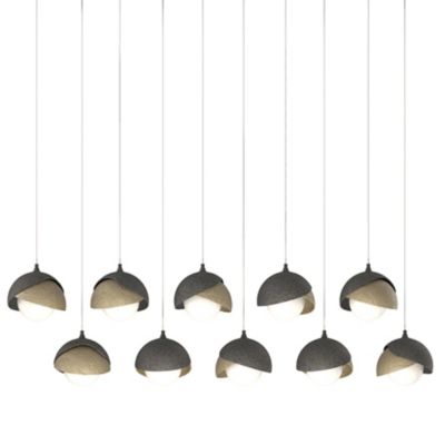 Brooklyn 10-Light Double Shade Rectangular Multi-Light Pendant