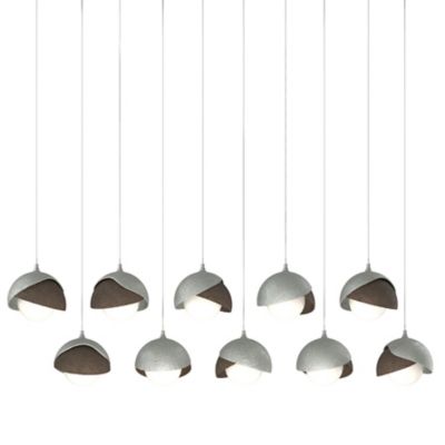 Brooklyn 10-Light Double Shade Rectangular Multi-Light Pendant