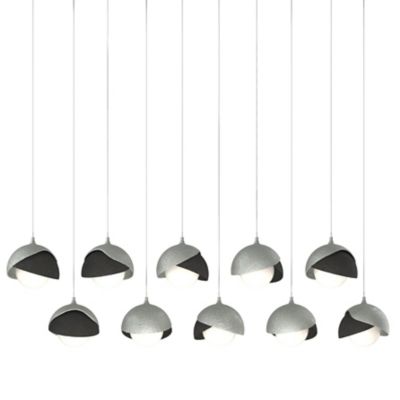 Brooklyn 10-Light Double Shade Rectangular Multi-Light Pendant