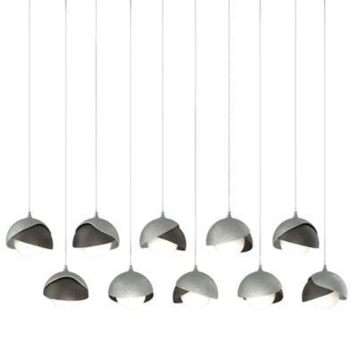 Brooklyn 10-Light Double Shade Rectangular Multi-Light Pendant
