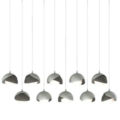 Brooklyn 10-Light Double Shade Rectangular Multi-Light Pendant