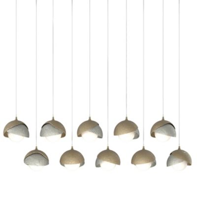 Brooklyn 10-Light Double Shade Rectangular Multi-Light Pendant