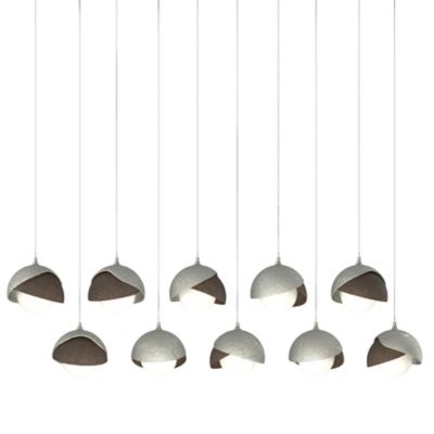Brooklyn 10-Light Double Shade Rectangular Multi-Light Pendant