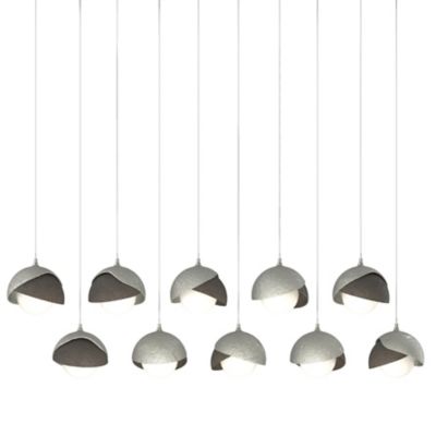 Brooklyn 10-Light Double Shade Rectangular Multi-Light Pendant