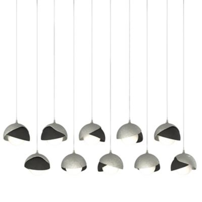 Brooklyn 10-Light Double Shade Rectangular Multi-Light Pendant