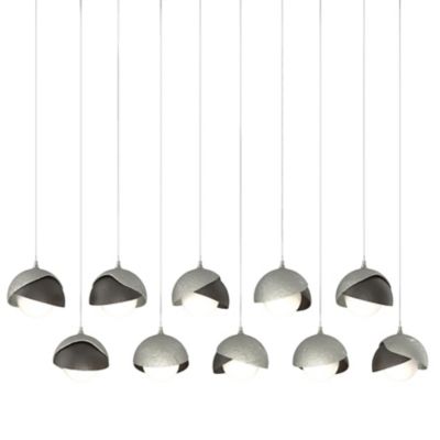 Brooklyn 10-Light Double Shade Rectangular Multi-Light Pendant