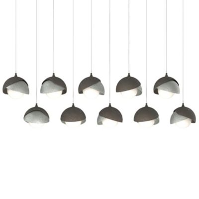 Brooklyn 10-Light Double Shade Rectangular Multi-Light Pendant