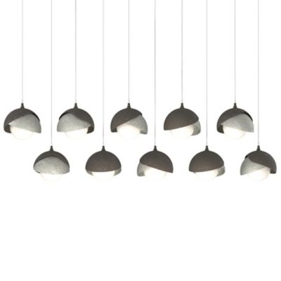 Brooklyn 10-Light Double Shade Rectangular Multi-Light Pendant