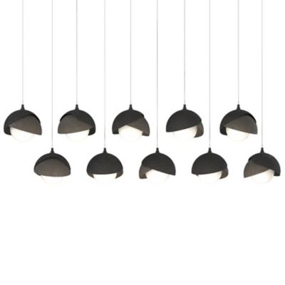 Brooklyn 10-Light Double Shade Rectangular Multi-Light Pendant