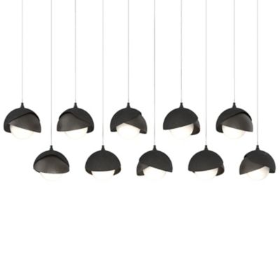 Brooklyn 10-Light Double Shade Rectangular Multi-Light Pendant
