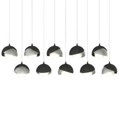 Brooklyn 10-Light Double Shade Rectangular Multi-Light Pendant