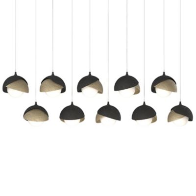 Brooklyn 10-Light Double Shade Rectangular Multi-Light Pendant