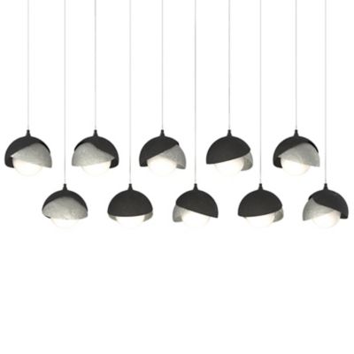 Brooklyn 10-Light Double Shade Rectangular Multi-Light Pendant