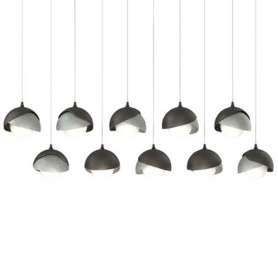 Brooklyn 10-Light Double Shade Rectangular Multi-Light Pendant