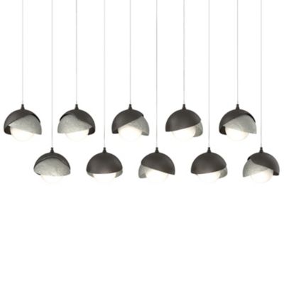 Brooklyn 10-Light Double Shade Rectangular Multi-Light Pendant
