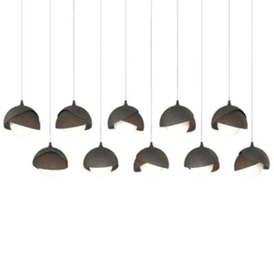 Brooklyn 10-Light Double Shade Rectangular Multi-Light Pendant