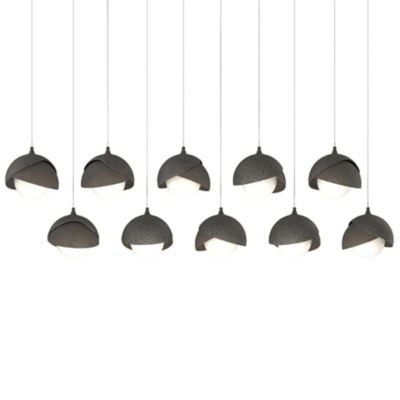 Brooklyn 10-Light Double Shade Rectangular Multi-Light Pendant