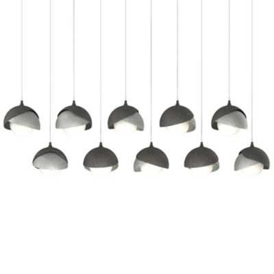 Brooklyn 10-Light Double Shade Rectangular Multi-Light Pendant