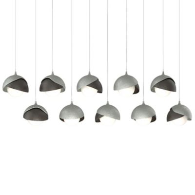 Brooklyn 10-Light Double Shade Rectangular Multi-Light Pendant