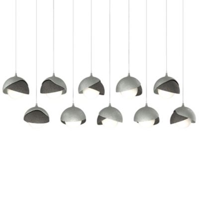 Brooklyn 10-Light Double Shade Rectangular Multi-Light Pendant