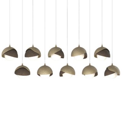 Brooklyn 10-Light Double Shade Rectangular Multi-Light Pendant