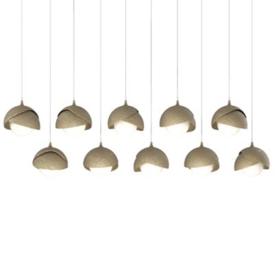 Brooklyn 10-Light Double Shade Rectangular Multi-Light Pendant
