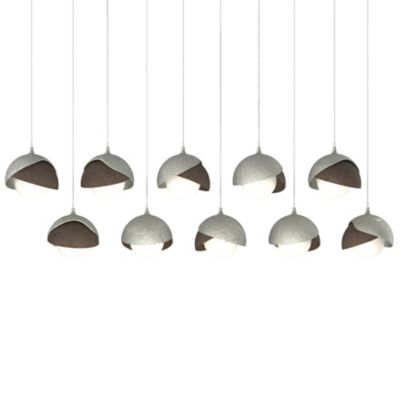 Brooklyn 10-Light Double Shade Rectangular Multi-Light Pendant