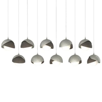 Brooklyn 10-Light Double Shade Rectangular Multi-Light Pendant